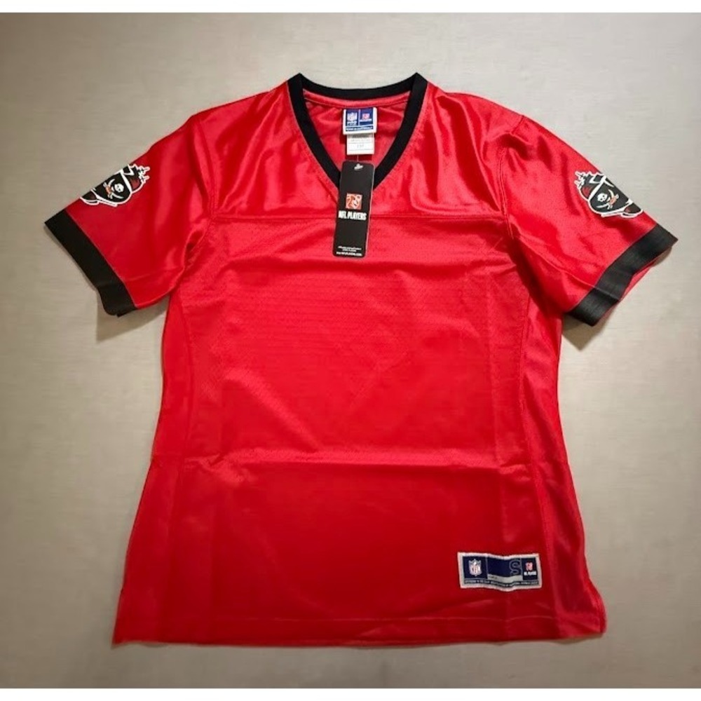 Tampa Bay Buccaneers Pro Line NFL Jersey Womens‎ Small Red Blank Short Sleeve.